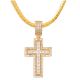Rapper Cross Pendant with 20 inch Miami Cuban Chain Necklace
