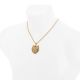 Men's Gold Plated Tiger Pendant with 20 inch Rope Chain Necklace 