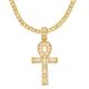 Ankh Cross Pendant with 20 Tennis Chain Necklace