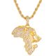 Hip Hop Bling Bling Lion Head Pendant with 20 inch Rope Chain Necklace
