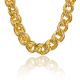 Rapper Hip Hop 14K Gold Plated 30 mm Hollow Chunky Alloy Rope Chain 36 inch Necklace