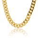 Men's Gold Plated 18 mm Large Cuban Chain Chunky Necklace 18 / 20 / 24 / 30 / 36 inches