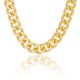 Men's 22 mm Gold Plated XXL Chunky Cuban Chain Necklace
