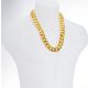 Men's 22 mm 24 inch Gold Plated XXL Chunky Cuban Chain Necklace