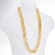 Men's 22 mm 36 inch Gold Plated XXL Chunky Cuban Chain Necklace