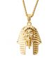 Egyptian Pharaoh Pendant with 20 in Cuban Chain