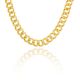 Men's 14k Gold / Silver Plated Iced Out Cuban linked Choker Chain Safety Lock Necklace