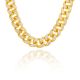 14K Gold Plated Iced Out Hip Hop Heavy 20 mm Cuban Link Chain 18 inch Choker Safety Lock Necklace