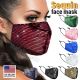 Sequin Glitter Fabric Fashion Bling Face Mask Washable Reusable