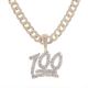 XL Hip Hop Men's 100 Emoji Pendant 20 inch Heavy Cuban Chain Necklace