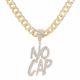 XL Hip Hop Men's Iced NO CAP Pendant 20 inch Heavy Cuban Chain Necklace
