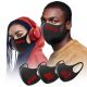 RED SIGN Printed FACE FASHION MASK WASHABLE REUSABLE FABRIC COVER 