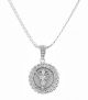 Angel Medallion 20 in Miami Cuban Chain Necklace