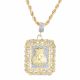 Rapper Gold Plated Iced MONEY Bag Pendant 26 inch Heavy Chain Necklace