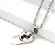 Silver Plated Hip Hop Stainless Steel Baseball Cap Pendant Chain Necklace