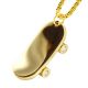 Fashion Stainless Steel Skateboard Pendant Chain Necklace