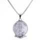 Silver Plated Stainless Steel Saint Jude Pendant 24 inch Chain