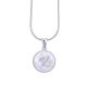 Women's Stainless Steel Silver Tone V Initial Letter Medallion 16 Inch Chain Necklace