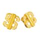 Men's Fashion XL Iced Out CZ Dollar Sign Bling Screw Back Stud Earrings 