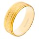 Men's Women's 8 MM Stainless Steel Wedding Sand Blast Classic Lined Ring