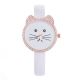 Girls Kitty Face Leather Band Watches