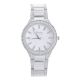 Lady's Women's Luxury CZ Iced Out Silver Plated Metal Watches