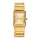 Women's Lady's Luxury Gold Plated Metal Band Square Watches