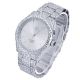 Men's Hip Hop Nugget Gold / Silver Plated CZ Metal Band Watches
