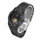 Men's Black Tone AP Iced Out Metal Band Watch