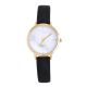 Lady's Women's Gold Plated Leather Suede Band Watches with Pouch BK